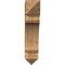 Ekena Millwork Legacy Arts & Crafts Rough Sawn Bracket, Western Red Cedar, 6"W x 24"D x 28"H BKT06X24X28LEC03RWR - alternate 3